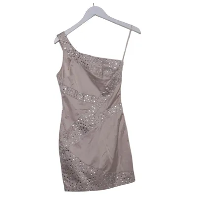 Cocktailkjole (Beige) fra Little Mistress Bomuld, Elastan, Polyester