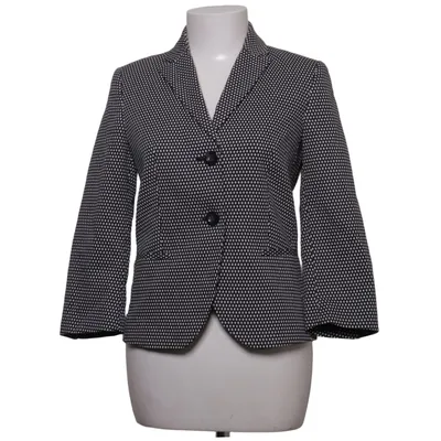 Blazer (Black, White) from Sisley Cotton, Elastane, Polyamide, Polyester