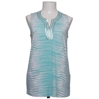 Top (Blauw, Wit) van Olsen Elastaan, Viscose