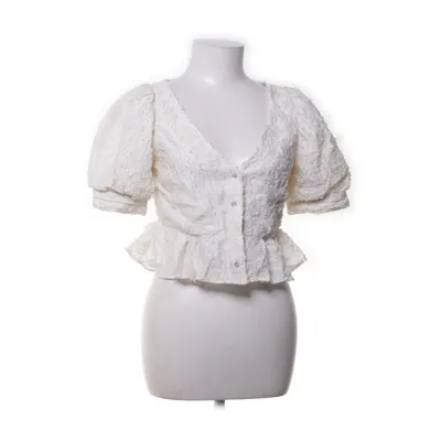 Blouse (Wit) van Zara Katoen, Polyester