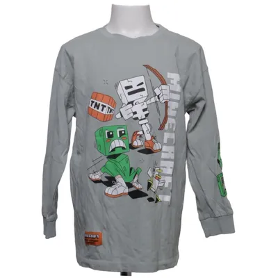 Long sleeve T-shirt (Gray, Multicolored) from Minecraft Cotton