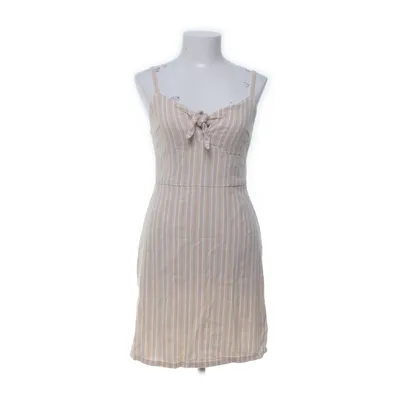 Jurk (Beige, Wit) van Hollister California Katoen, Linnen, Viscose