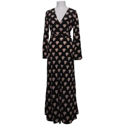 Robe portefeuille (Noir, Beige) de Rixo Polyester, Soie