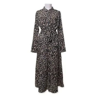 Skjortklänning (Svart, Beige, Flerfärgad) från Flash Woman Polyester