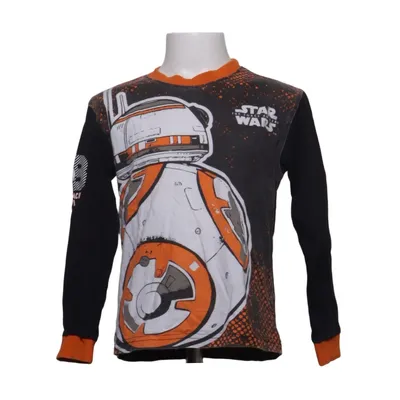 Långärmad t-shirt (Svart, Orange, Vit) från Star Wars Bomull