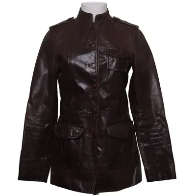 Läderkappa (Brun) från Gipsy Skinn, Polyester