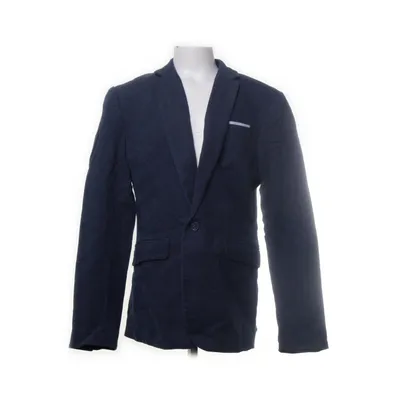 Blazer (Bleu) de H&M Coton, Lin, Polyester