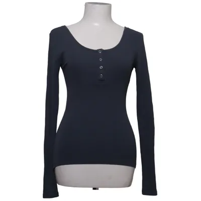 Henley shirt (Gray) from Pieces Elastane, Organic cotton