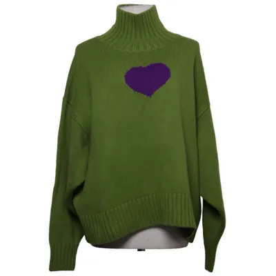 Turtleneck (Green, Purple) from Sem Per Lei Cashmere, Wool