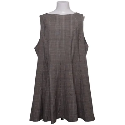 Kjole (Brun, Grå) fra H&M Elastan, Polyester, Viscose