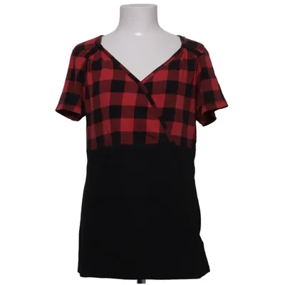 Blouse portefeuille (Rouge, Noir) de Rock Rebel