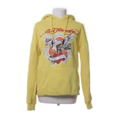 Hættetrøje (Gul) fra Ed Hardy Bomuld, Elastan, Polyester