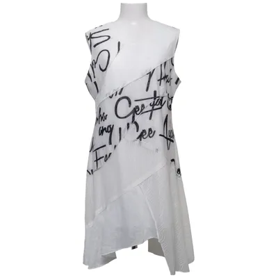 Robe (Blanc, Noir) de Sara Louise Polyester, Viscose