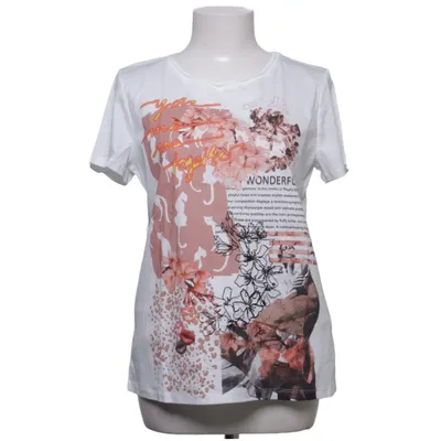 T-shirt (Wit, Meerkleurig) van Marc Cain Katoen