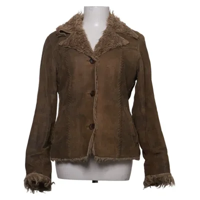 Shearling Jacke (Braun) von Rock'n Blue Leder