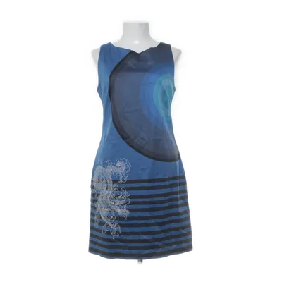 Jurk (Blauw, Meerkleurig) van Desigual Katoen, Elastaan