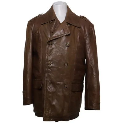 Leather jacket (Es ist nicht alt; es hat einen Vintage-Look im Used-Stil. Ungetragen.) from Montes Cotton, Leather