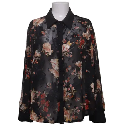 Blouse (Black, Multicolored) from Shein Curve Polyester