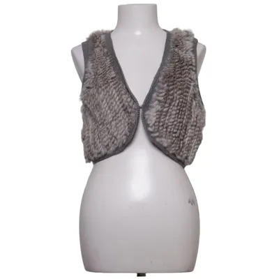 Fur vest (Gray) from Style Butler Rabbit fur