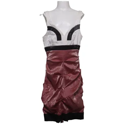 Cocktailkjole (Pink, Sort, Hvid) fra Fashion Wave Elastan, Polyamid, Polyester
