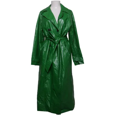 Trench coat (Green) from ASOS Design Cotton, Polyester