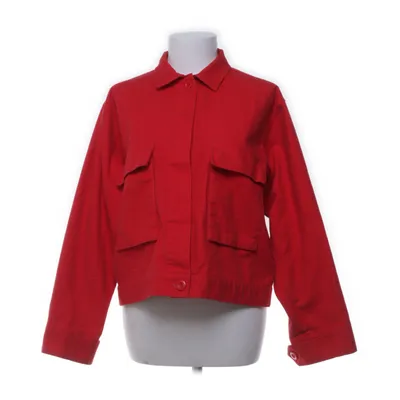 Denim jacket (Red) from Samsøe & Samsøe Cotton, Polyester