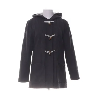 Duffle coat (Gray) from Red Label Polyester, Fur, Wool