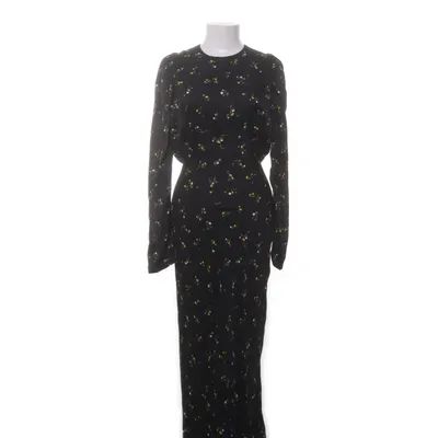 Maxi dress (Black, Multicolored) from Les Reveries Silk