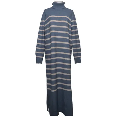 Robe à col roulé (Bleu, Beige) de I Am Acrylique, Élasthane, Polyamide, Polyester recyclé