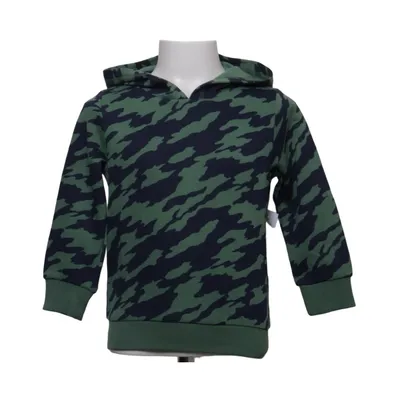 Sweat à capuche (Vert, Bleu) de Basics Coton, Élasthane, Polyester