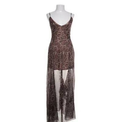 Maxi dress (Brown, Multicolored) from CBR Cotton, Polyester