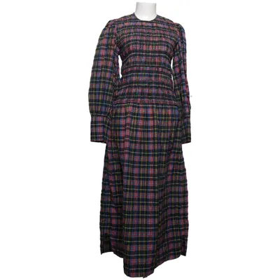 Långklänning (Blå, Flerfärgad) från Ganni Ekologisk bomull, Polyamid, Återvunnen polyester