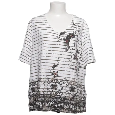 T-shirt (White, Brown) from Samoon by Gerry Weber Cotton, Elastane