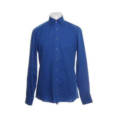 Shirt (Blauw) van Olymp Katoen