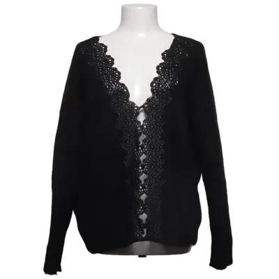 Strickjacke (Schwarz) von La Maille Sézane Baumwolle, Elasthan, Mohair, Polyamid, Wolle