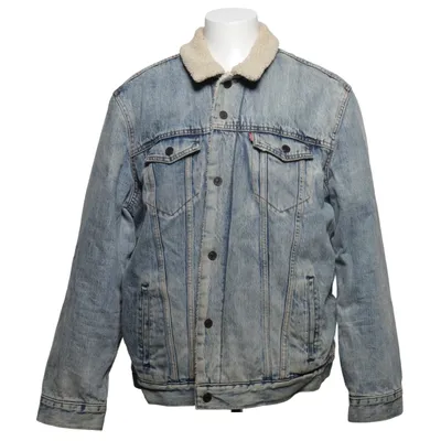 Veste en jeans fourrée (Bleu) de Levi Strauss & Co Coton, Polyester