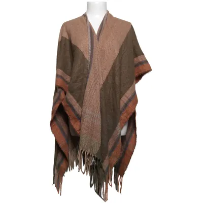 Poncho (Grøn, Brun, Flerfarvet) fra Vince Camuto Polyester, Viscose