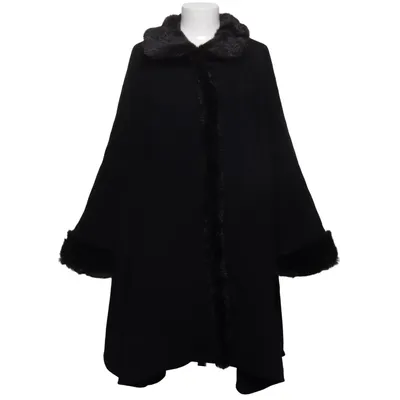 Cape (Black) from Vittoria Verani Polyamide, Polyester, Wool