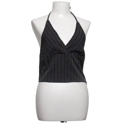 Halterneck top (Sort, Hvid) fra Motel Elastan, Polyester