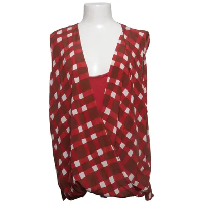 Top (Rød, Brun, Hvid) fra Sônia Bogner Elastan, Silke, Viscose