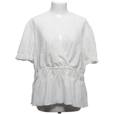 Slå-om bluse (Hvid) fra C&A Elastan, Polyester