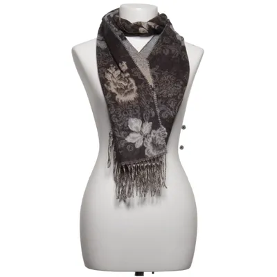 Scarf (Gray, Black) from V.FRAAS Acrylic