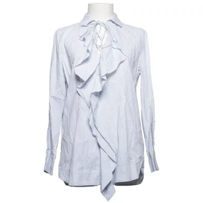 Shirt (Blauw, Wit) van Dorothee Schumacher Acetaat, Katoen, Elastaan, Polyamide