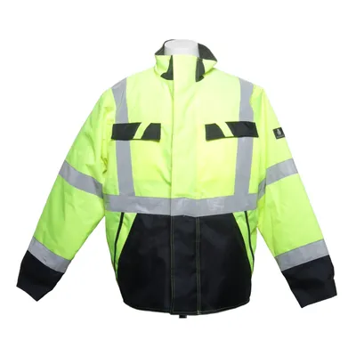 Reflecterende jas (Geel, Zwart, Zilver) van Mascot Polyester