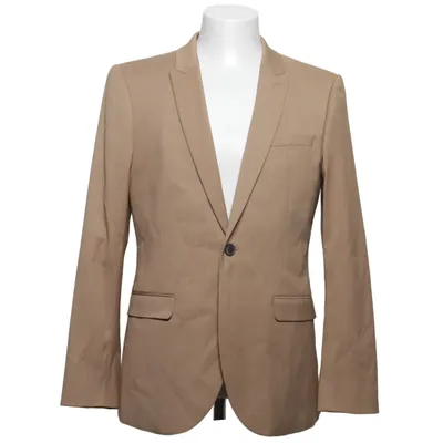 Blazer (Beige) from Topman Elastane, Polyester, Viscose