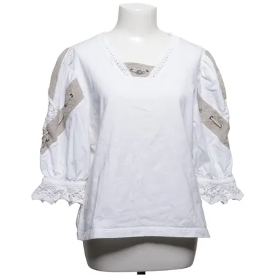 Dirndl blouse (White, Beige) from Alphorn Cotton, Elastane