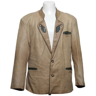 Blazer en cuir (Beige) Cuir, Polyester