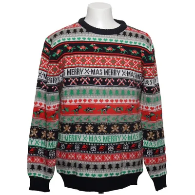 Julesweater (Sort, Rød, Grøn, Flerfarvet) fra Merry Christmas Akryl
