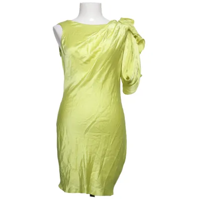 Kjole (Gul) fra Mango Suit Polyester, Silke