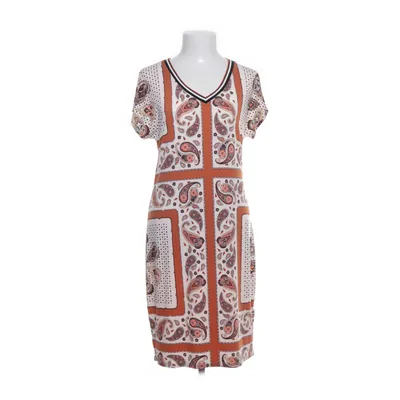 Jurk (Wit, Beige, Bruin) van Oui Polyester, Elastaan, Katoen